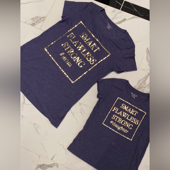 Mother daughter matching t shirts size S and 5-6 - Picture 1 of 5